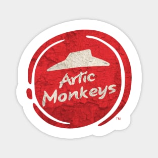 Cosplay Parody Pizza Hut Vintage Music Lovers - Artic Monkeys Magnet