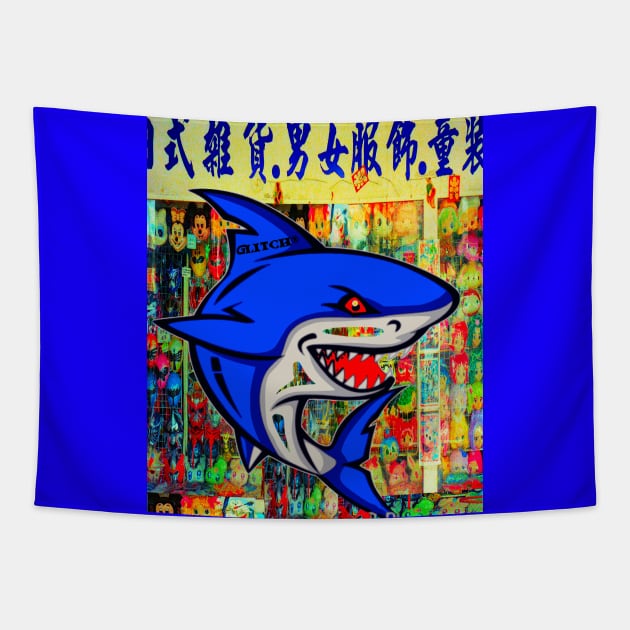 SHARK BAIT hoo ha ha! Tapestry by Glitch