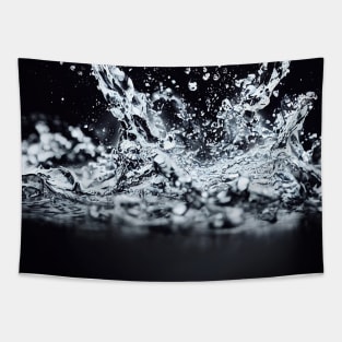 Splashing water abstract design Tapestry