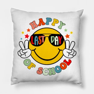 Happy Last Day of School, End of School, Summer Break, Graduation, Teacher Last Day (2 Sided) Pillow