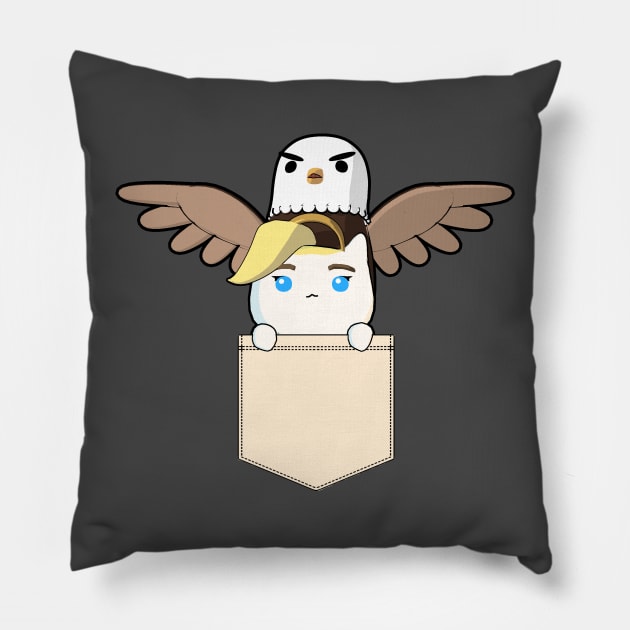 Meowcy "PocketKatsu" - Katsuwatch Pillow by dillongoo