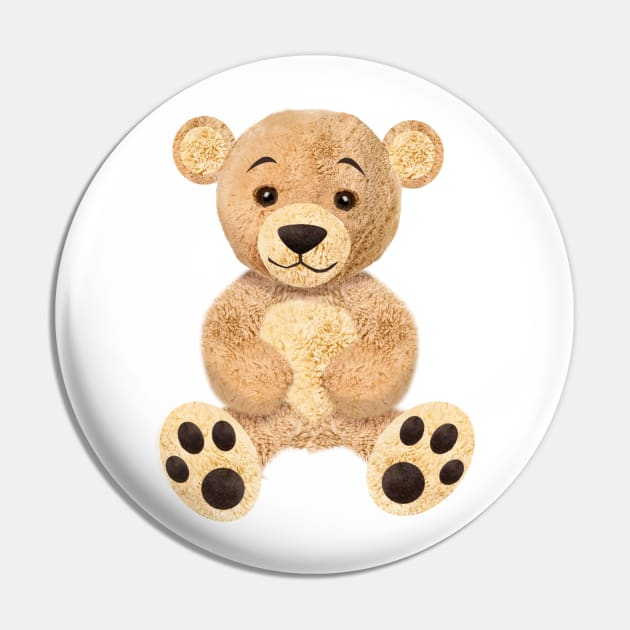 Teddy Bear Pin by Wickedcartoons
