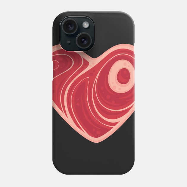 Meat Heart Phone Case by fizzgig