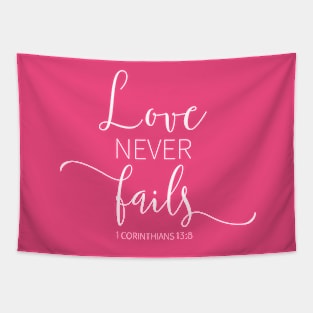 Love Never Fails Tapestry