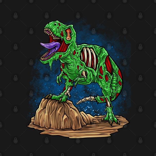 Zombie Dinosaur by BDAZ