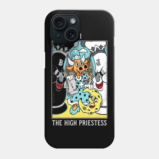 High Priestess - Mystical Medleys - Vintage Rubber Hose Cartoon Tarot Phone Case