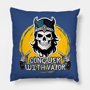 Cool Viking Skeleton Pillow