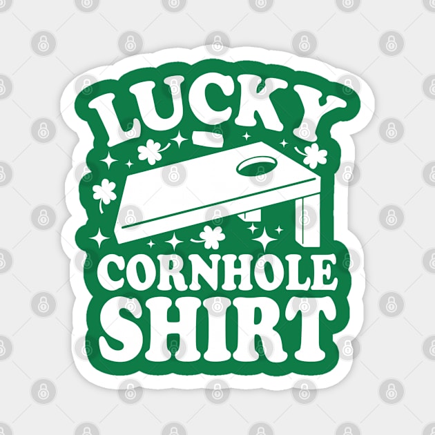 Lucky Cornhole Shirt Magnet by AngelBeez29