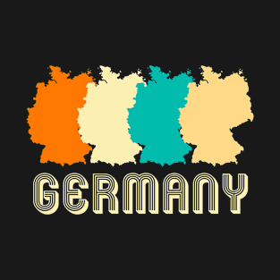 Retro Germany Map T-Shirt