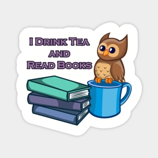 Tea and Books Magnet