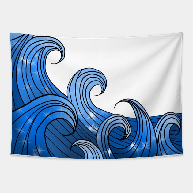 ocean,clean the seas,ocean lover,nature Tapestry by fall in love on_ink