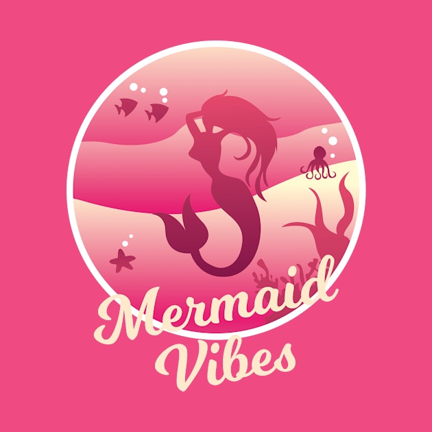 Pink Mermaid Vibes by sqwear