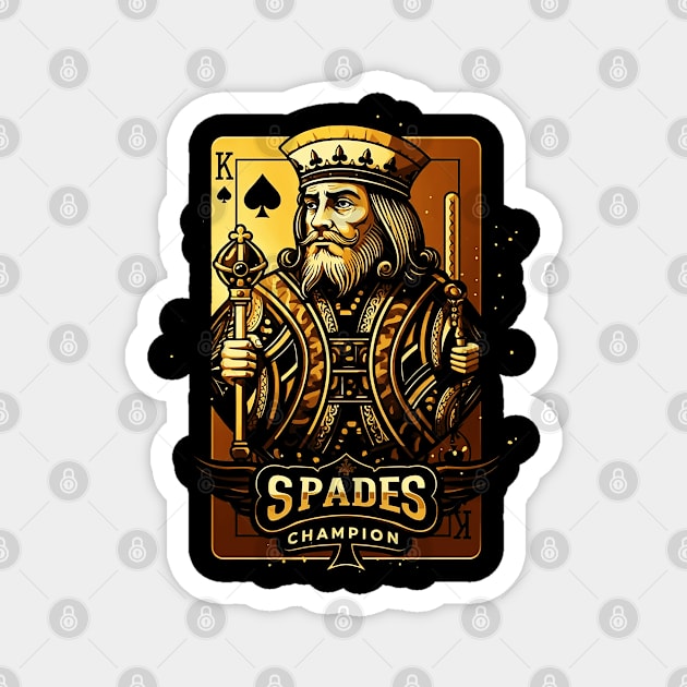 Spades Champion Magnet by UrbanLifeApparel