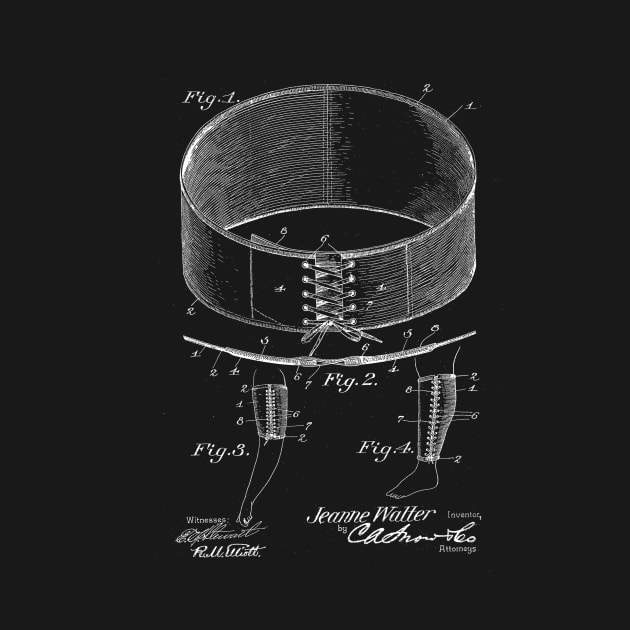 Bandage Vintage Patent Drawing by TheYoungDesigns