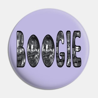 70s Silver Disco Boogie Pin