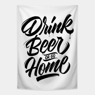 Drink Beer or go Home - Black Tapestry