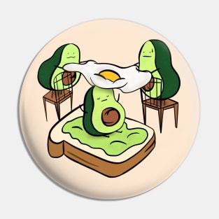 Construction of the avocado toast Pin