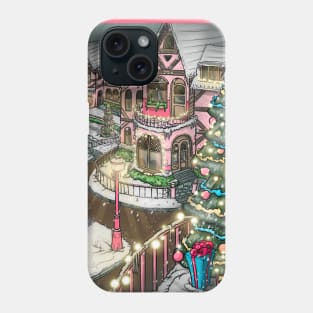 Snowy village Phone Case