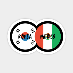 Korean Mexican - Korea, Mexico Magnet