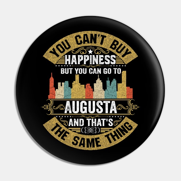 USA City Augusta City T-Shirt I Love Augusta Flag Georgia State Home City Augusta Map Native American USA Flag Pin by BestSellerDesign