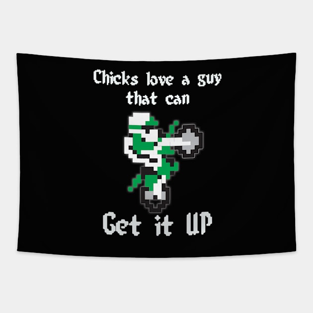 Get it up Excite Bike Green Tapestry by Destro