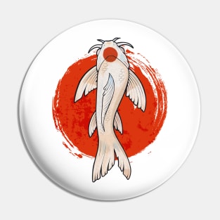 Koi Fish Art TANCHO KOHAKU Pin