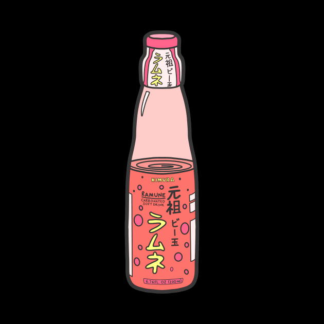 Ramune Soda Japanese Drink by Kelly Louise Art