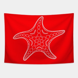 Starfish (white/red) Tapestry