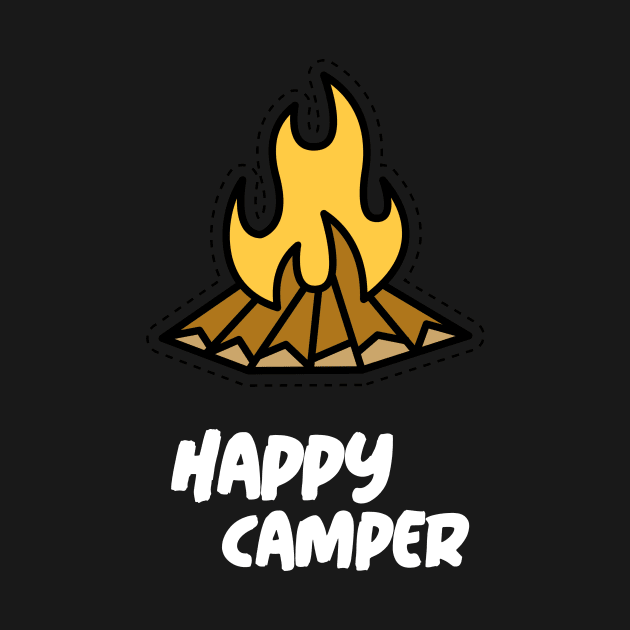 Happy Camper - Camping by Meme My Shirt Shop