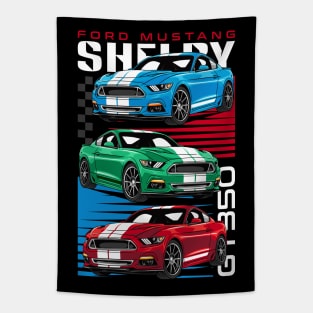 American Mustang GT350 Car Tapestry