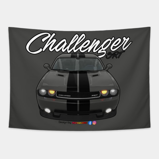 Challenger SRT8 Granite by pjesusart Tapestry by PjesusArt