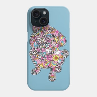 colorfull henna pug Phone Case