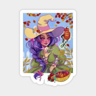 Botanical witch Magnet