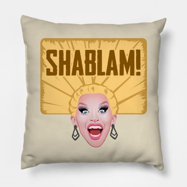 Miz Cracker from Drag Race All Stars Pillow by dragover