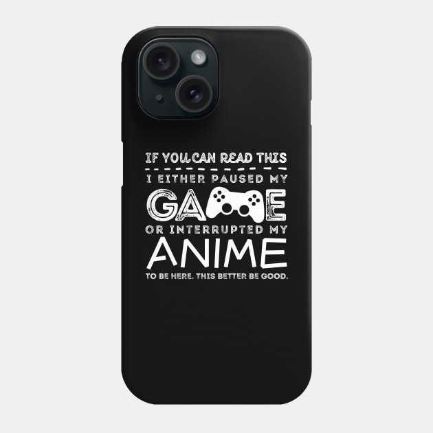 Anime And Gaming Lover Phone Case by Teewyld