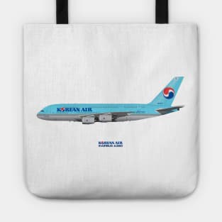 Illustration of Korean Air Airbus A380 Tote