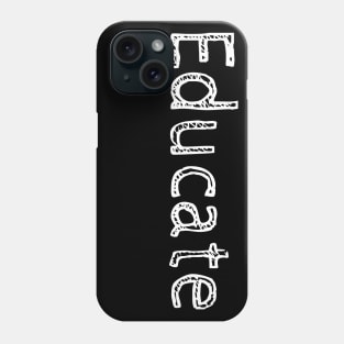 Educate! Inspirational Motivational Typography White Phone Case