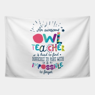 An Awesome Owl Teacher Gift Idea - Impossible to forget Tapestry