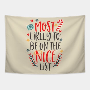 Most Likely To Be On The Nice List Tapestry