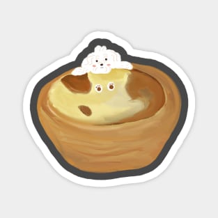 Cute Dog Egg Tart Magnet