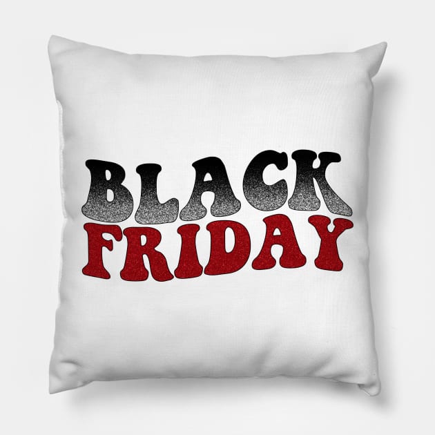 Black Friday Pillow by Marwah