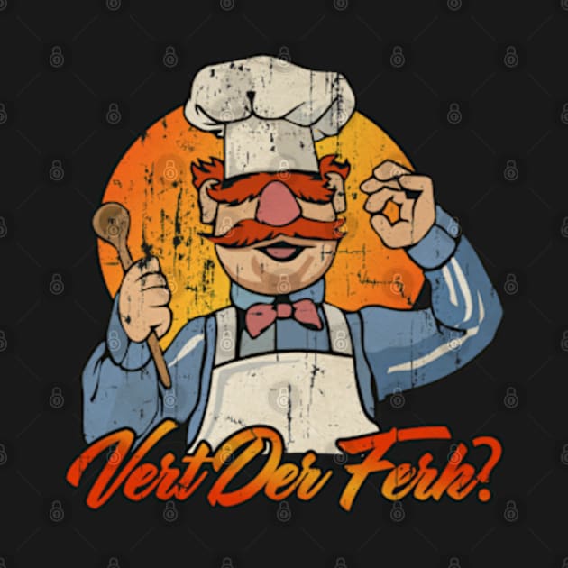 THE SWEDISHCHEF -VERT DER FERK RED by Kokogemedia Apparelshop