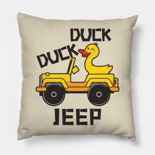 Duck duck jeep Pillow