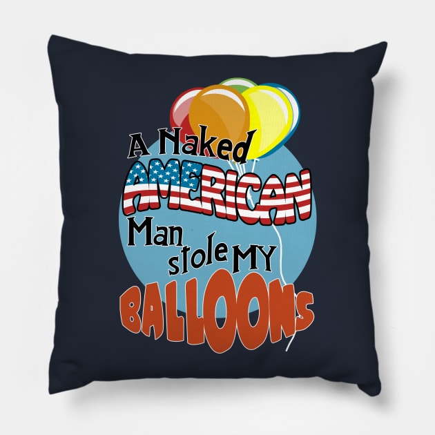 American Balloon Thief in London Pillow by SquareDog