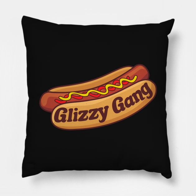 Glizzy Gang Pillow by TextTees