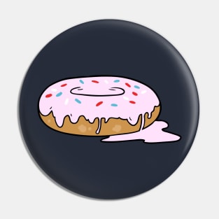 Melting Frosting Pink Donut with Sprinkles Pin