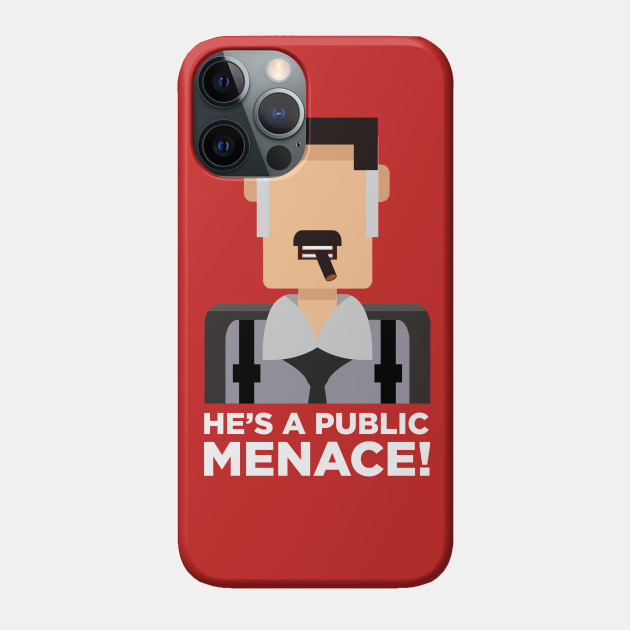 Jonah Jameson - He's a Menace! - Jonah Jameson Meme - Phone Case