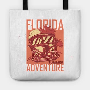 Florida Summer Adventure Surfing Bus Tote