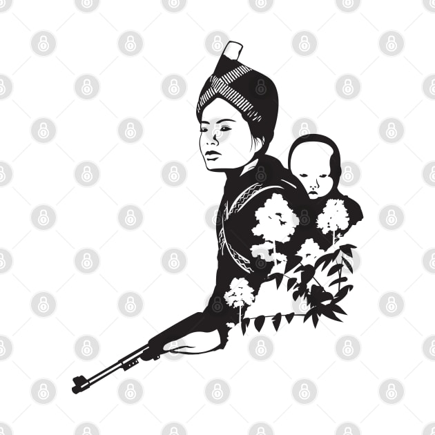 Hmong Mother Soldier by Culture Clash Creative