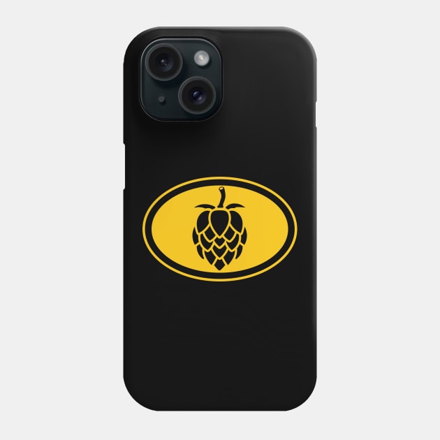 The Beer Hops (yellow) Phone Case by dkdesigns27